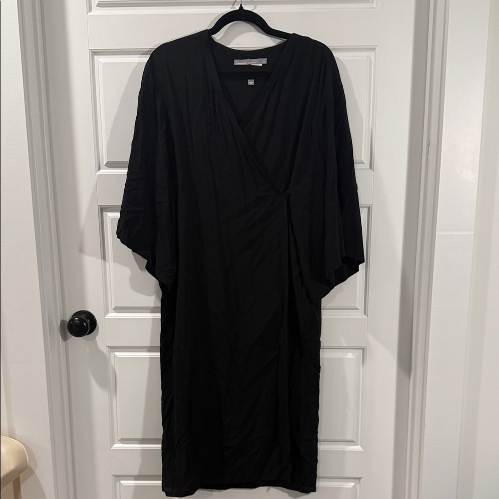 Ocean+Main Los Angeles black wrap dress S/M